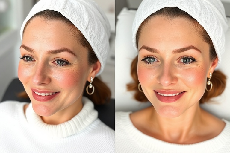 施術前後の比較