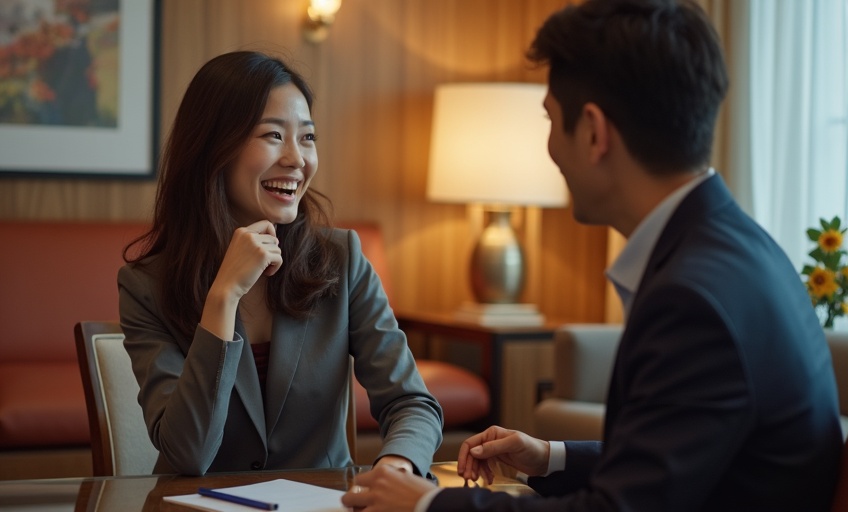 お見合いの様子